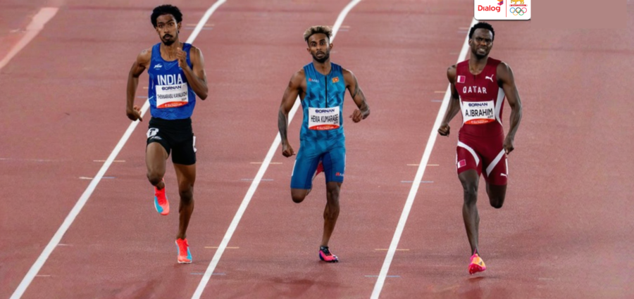 Sri Lanka's Kalinga Kumarage through to finals, 3rd in Men's 400m
